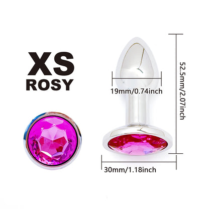 Metal Anal Plug Set 5 Size Butt Plug Sex Toy for Couples Adult Game Masturbator Anus Stimulation Toys for Women And Men