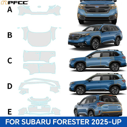 9Mil For Subaru Forester 2025-2026 PPF TPU Pre-cut Paint Protection Film Anti-Scratch Invisible Clear Resistant Car Wrap Film