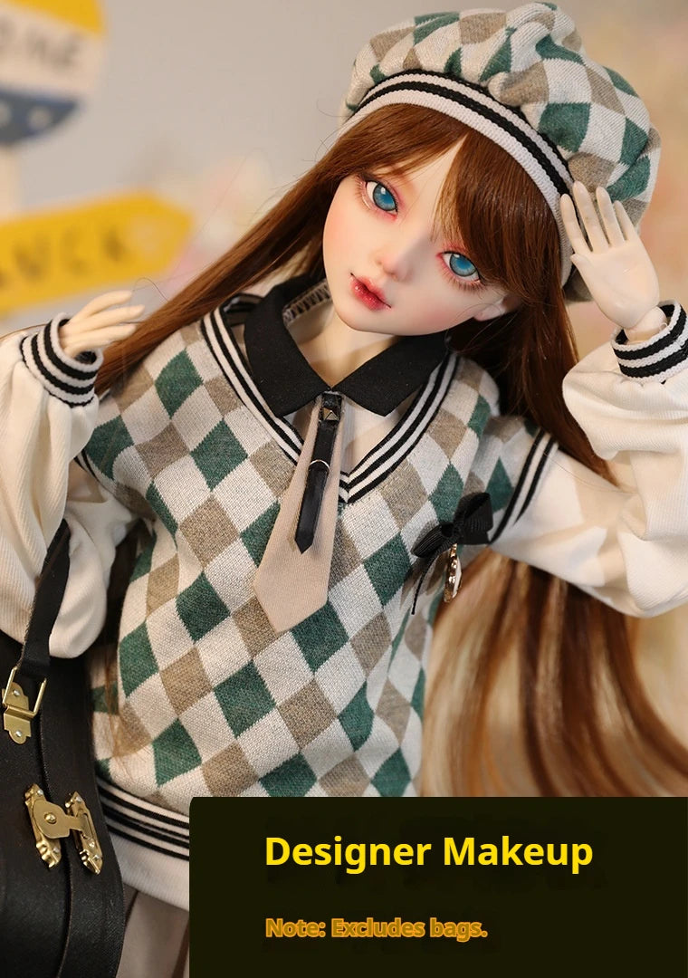 Menghan Bjd Doll Ball Jointed Doll One Third Scale Realistic Fashion Clothes Collectible Handmade Art For Adult Collectors