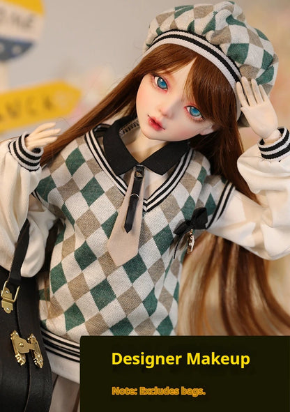 Menghan Bjd Doll Ball Jointed Doll One Third Scale Realistic Fashion Clothes Collectible Handmade Art For Adult Collectors