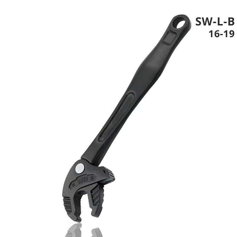 Heavy-Duty Industrial Crab Claw Wrench - Quick-Adaptive Ratchet, Wide Jaw Adjustable Tool for Automotive Repair, Plumbing
