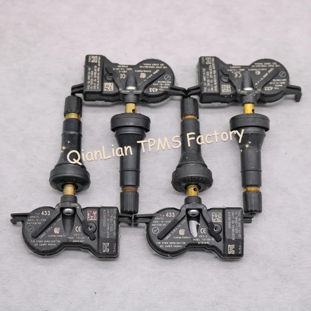 68313387AB 433MHz High Precision Internal TPMS Sensor For Jeep Grand Cherokee Compass Renegade Tire Pressure Monitoring System