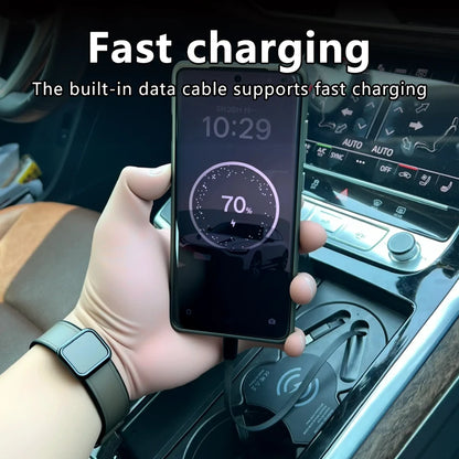 For Q7 Q8 SQ7 SQ8 15W Car Wireless Charger Wireless Charging Cigarette Lighter Fast Charging for iPhone, Huawei, Samsung, Xiaomi