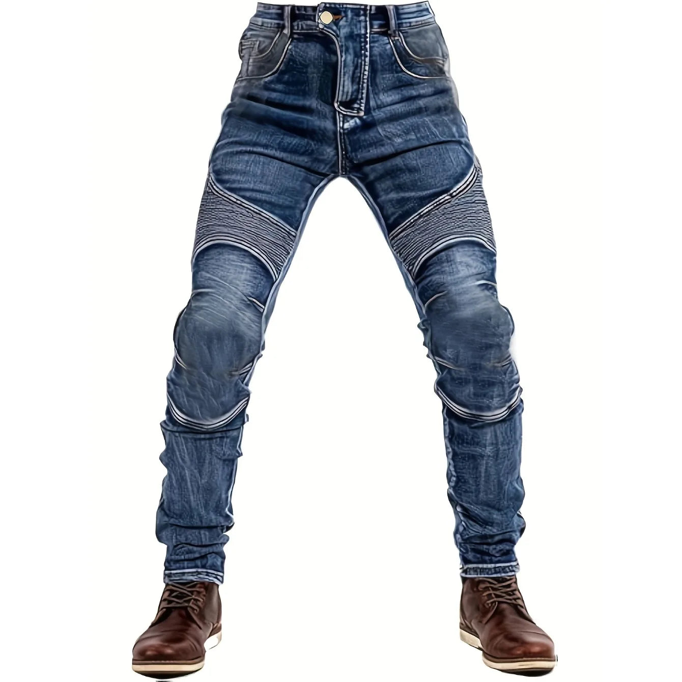 FY10011 Men's Slim-Fit Fashion Stone-Washed Jeans cargo jeans  mens pants  men jeans