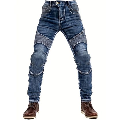 FY10011 Men's Slim-Fit Fashion Stone-Washed Jeans cargo jeans  mens pants  men jeans