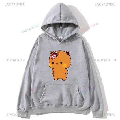 Couple Hoodies Bubu Dudu hoodie Sweatshirt Cartoon Kawaii Print Pullover Harajuku Men Women Sudaderas warm fleece hooded
