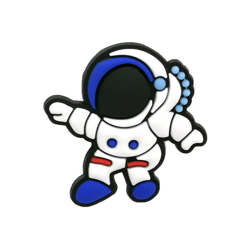 1/25PCS Space & Alien Theme Shoe Charms Set DIY Decorative Pins UFO Rocket Astronaut Clogs Accessories for Women Men Shoe Buckle