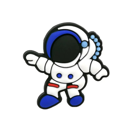 1/25PCS Space & Alien Theme Shoe Charms Set DIY Decorative Pins UFO Rocket Astronaut Clogs Accessories for Women Men Shoe Buckle