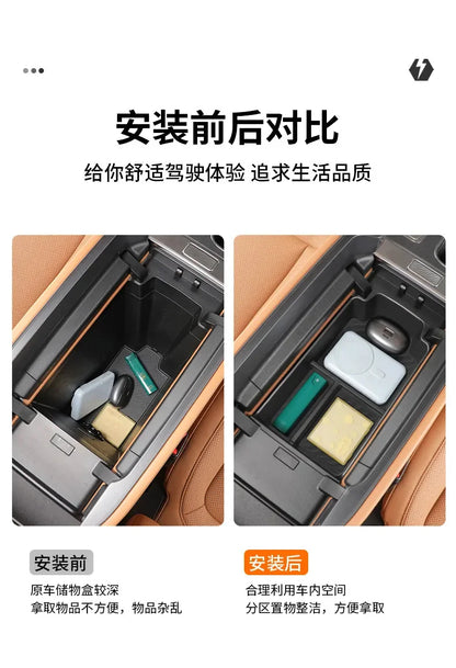 For Chery iCAR V27 2026 Silicone Central Control Lower Storage Box Interior Storage Privacy Box Modification Accessories