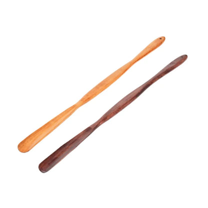 Long Wooden Shoe Horn 75cm No Bending over Scratchy Wooden Scratchy No Need to Ask for Help Home Use Shoe Care Accessories