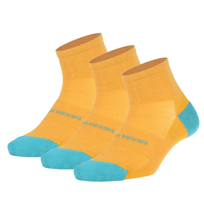 ZEALWOOD Merino Wool Running Socks Men Women No Show/Ankle/Crew Anti-blister Cushion Athletic Socks Ultra-Light Tennis 1/3 Pairs
