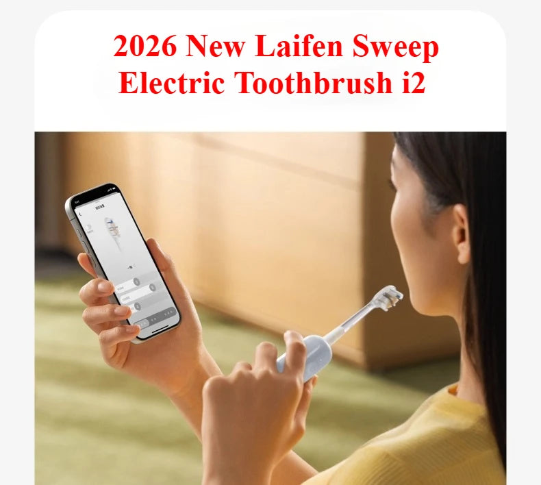 2026 New Laifen Sweep Electric Toothbrush i2 Adult Couple Soft Hair Home Automatic Laifen Smart Birthday Gift 1-year warranty