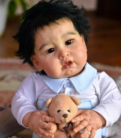 24inch Unfinished Doll Parts Blue Sparrow Reborn Doll Kit 3D Skin DIY Kit Cute Birthday Christmas Gifts