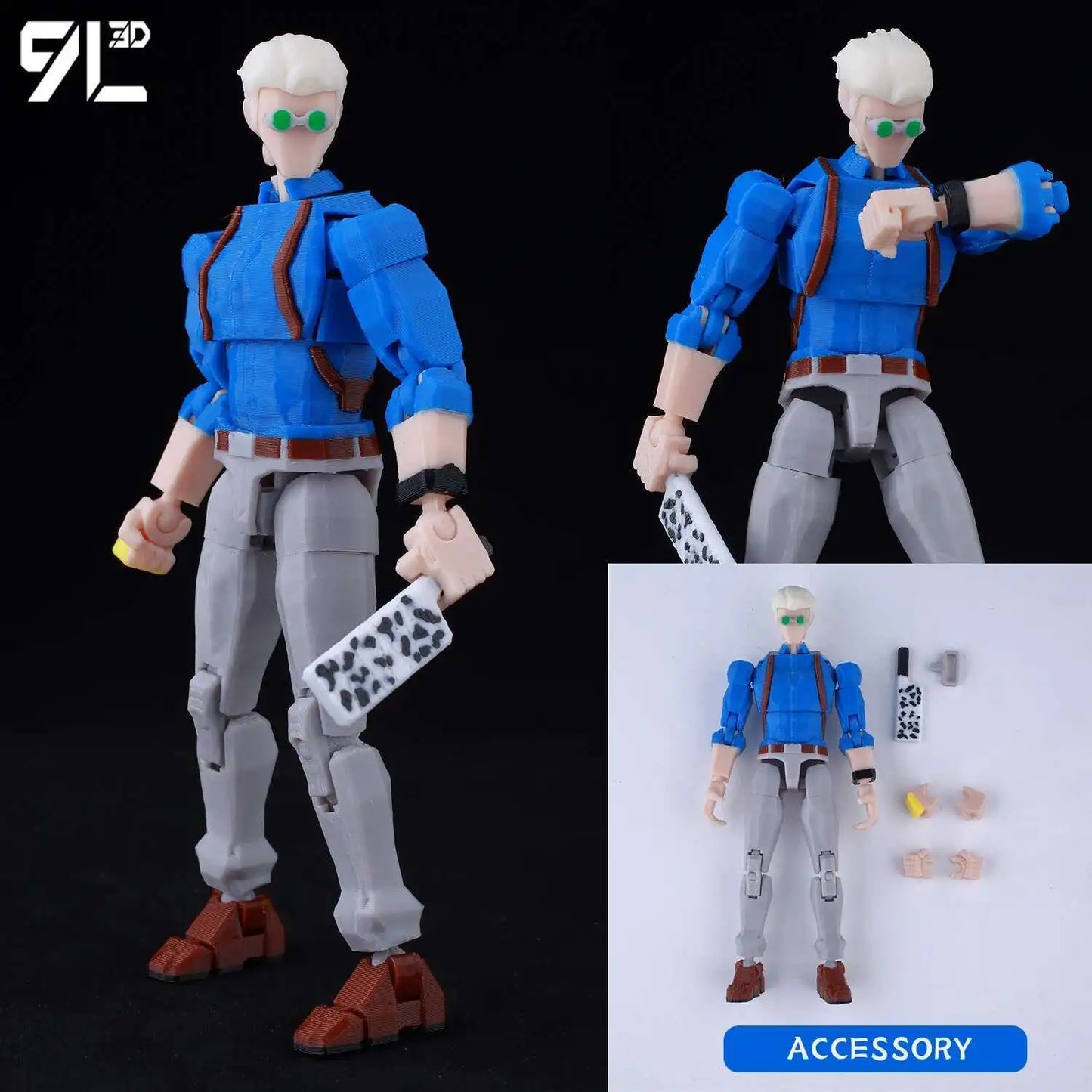 9L3D New 2025 Titan13 Fushiguro Desk Decoration LUCKY13 Mahoraga & Dogs T13 Multi-Jointed Dummy13 Stop Motion Animation For Fans