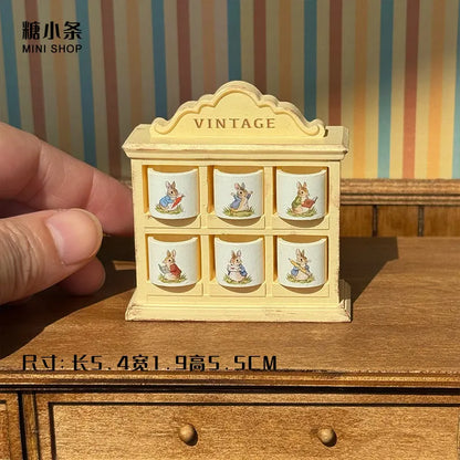 1:6 and 1:12 Dollhouse Mini Model Furniture Accessories Circus Jars Box Spice Cabinet Bjd Gsc Blyth Soldier Lol Dolls Decor Prop