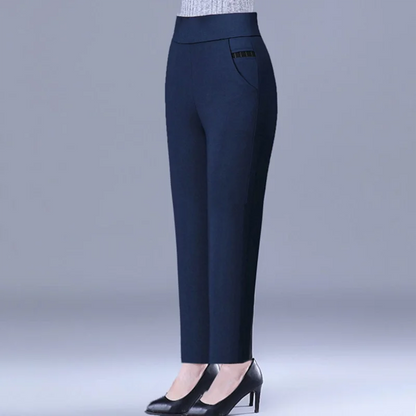 plus Size Fce Lined Straight Leg Pants for Women Autumn Winter Gold Velvet Loose Fit Casual Trousers High Waist Elastic Wa...