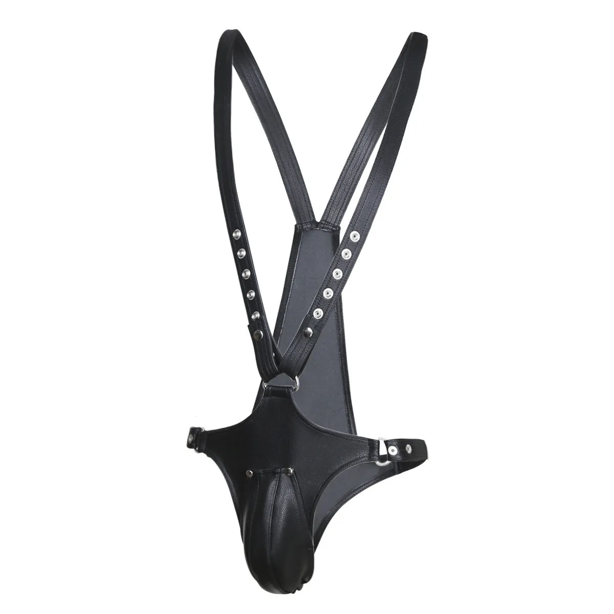 BDSM Men PU Leather Chest Harness Body Suit Bondage Slave Restraint Adult Sex Toy for Men Gay Fetish Role Play Gear