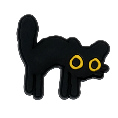 1/100pcs Cat Pin for Shoe Sphinx Orange Cat Black Cat Cute Shoe Charms for Women Girl Kids Sandal Accessories Buckle Decorations