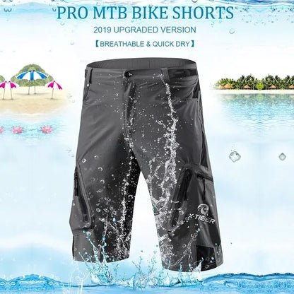 X-TIGER Men's Casual Cargo Shorts Multi-Pocket Outdoor Hiking Work Pants Summer Sports Shorts Motorcycle Riding Shorts