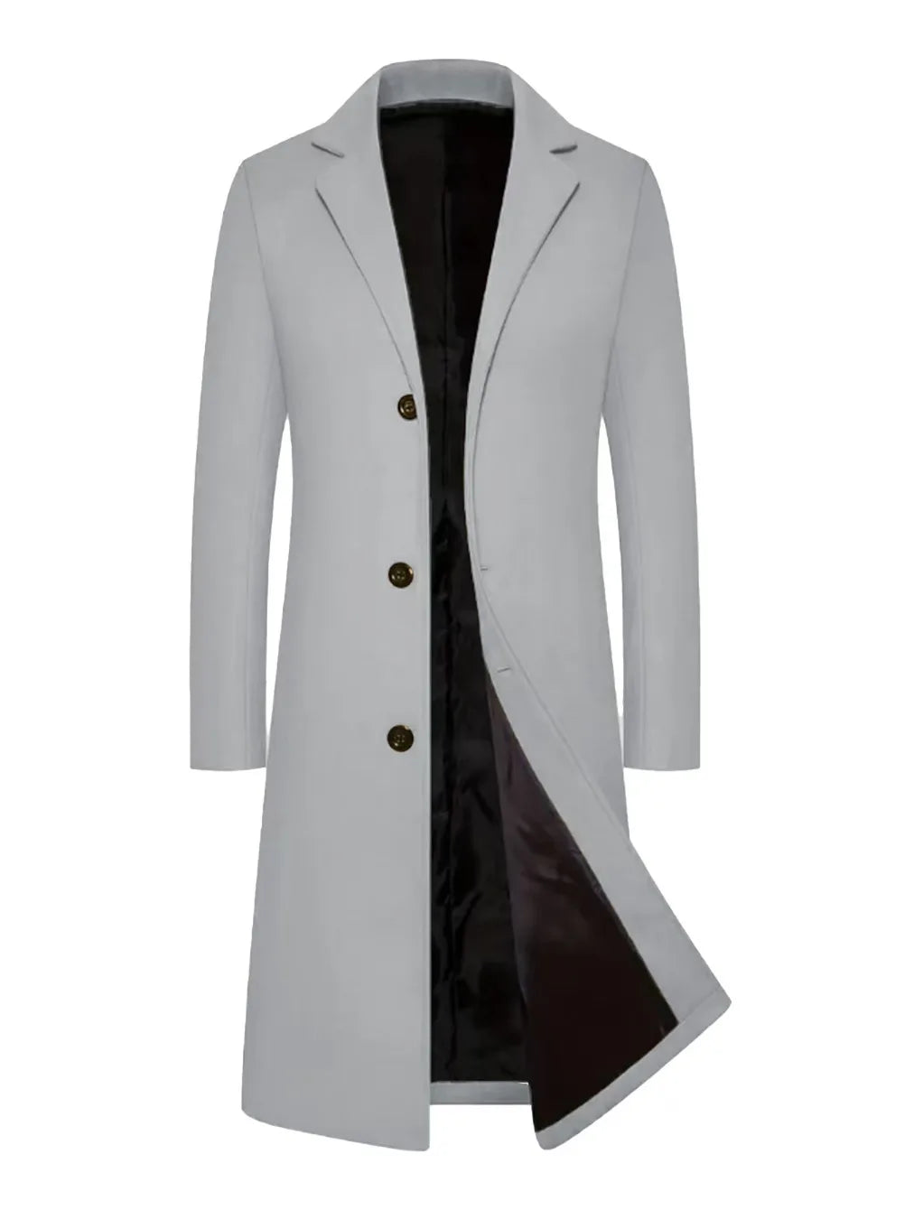 Men's Wear Woollen Coat Men Clothing Men's Autumn Trench Coat Warm Woolen Overcoat Male Autumn Winter Male Warm Long Jacket New