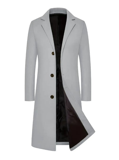 Men's Wear Woollen Coat Men Clothing Men's Autumn Trench Coat Warm Woolen Overcoat Male Autumn Winter Male Warm Long Jacket New