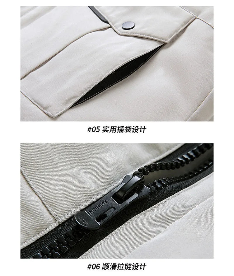 2026 Hiking, Camping, Fishing, Outdoor Mountain Climbing, Traveling, Outings, Self-driving, Ice Sports, Short Hooded Down Jacket