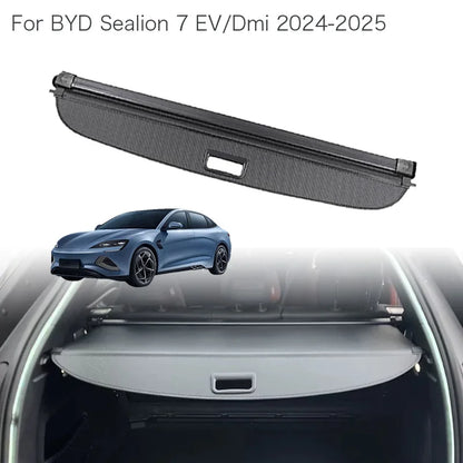 Trunk Curtain Cover Organizer For BYD Sealion 7 EV/Dmi 2024-2026 Car Partition  Rack Shelter Shield Shade  Cargo Cover Luggage