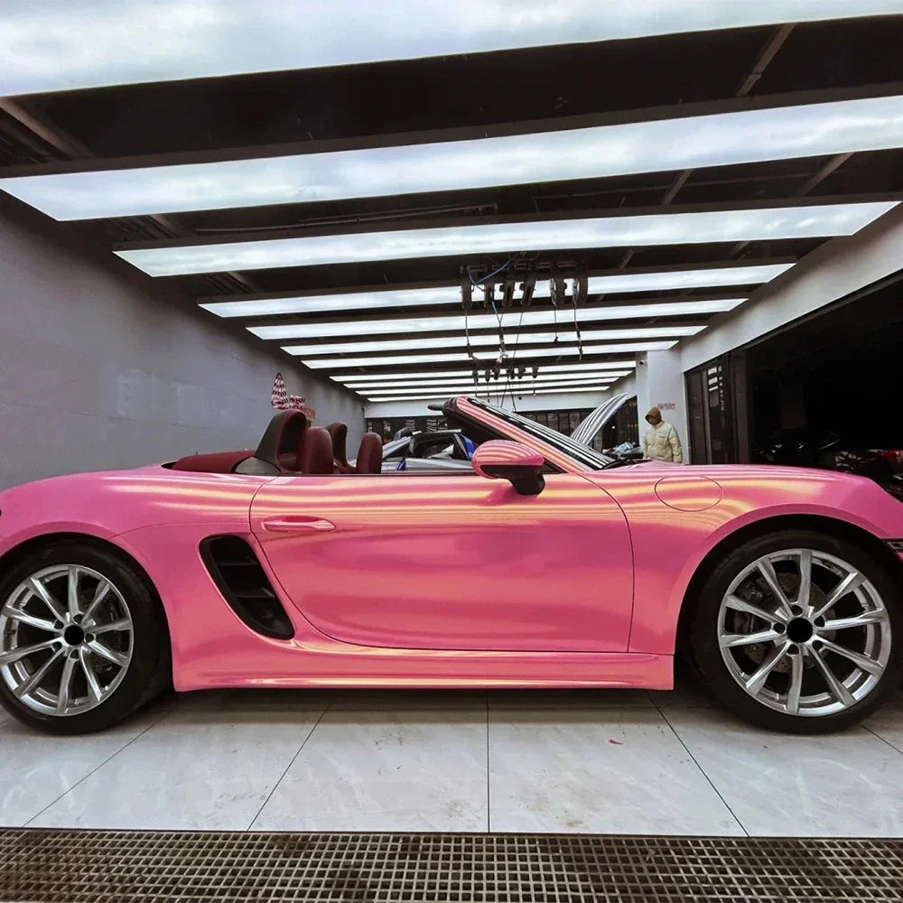Car Sticker Wrap Film Diamond Gold Pink Auto Color Change Vinyl Film PVC Sticker PET Bubble Free Wrapping Car Accessories