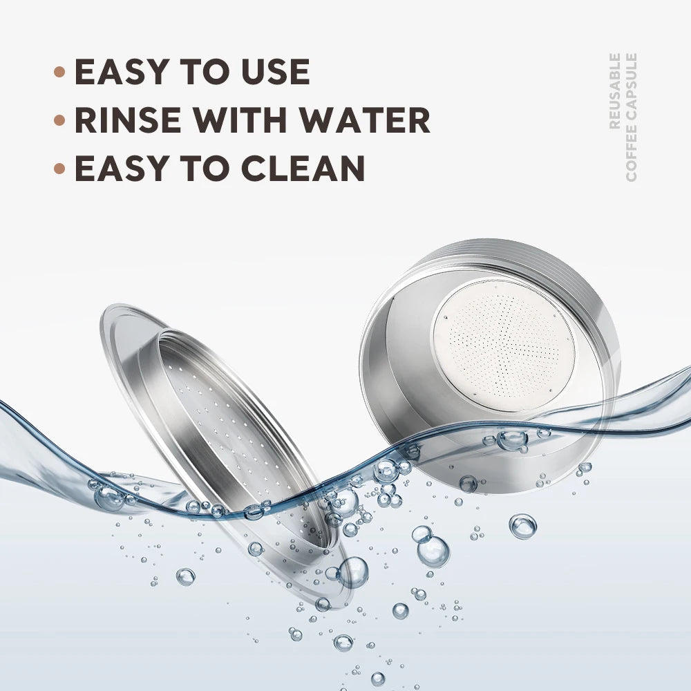 Reusable Coffee Capsule Pods for Senseo HD7801 Rich Crema Refillable Filters Cup Stainless Steel Metal Coffee Accessories