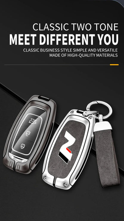 Modern High-End Hyundai Key Cover Suitable for N LINE N IX35 IX25 Tucson Sonata Car Key Case Luxury Design Vehicle Accessories