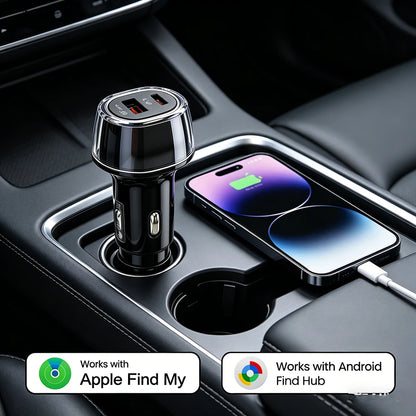 1- 4Pack For IOS&Android System Car Phone Charger GPS Locator Tracker 30W USB Type C QC 3.0 Phone Fast Charging Power Adapter