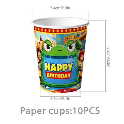 Toy Stories Theme Birthday Party DIY Decoration Toy Inspire Backdrop Hot Anime Cartoon Paper Plate Cup Birthday Party Supplies