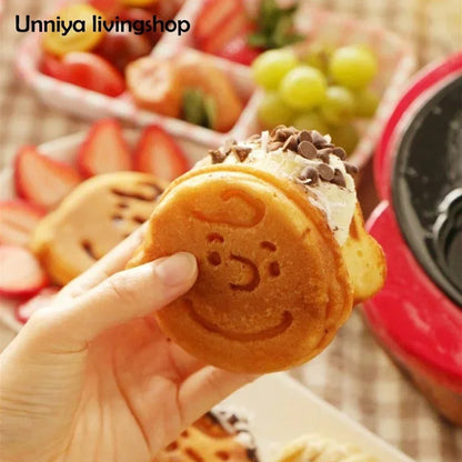 220V Snoopy Electric Waffle Maker - Bring Fun and Deliciousness to Your Breakfast AM