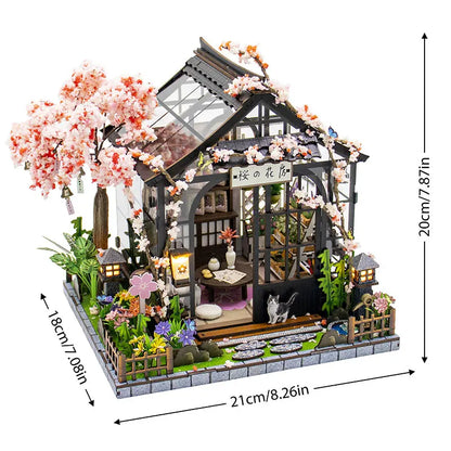 DIY Wooden Dollhouses Bookend 3D Puzzle Hand Assembly Miniature Doll House Model Home Decor Building Toys For Xmas Black Friday