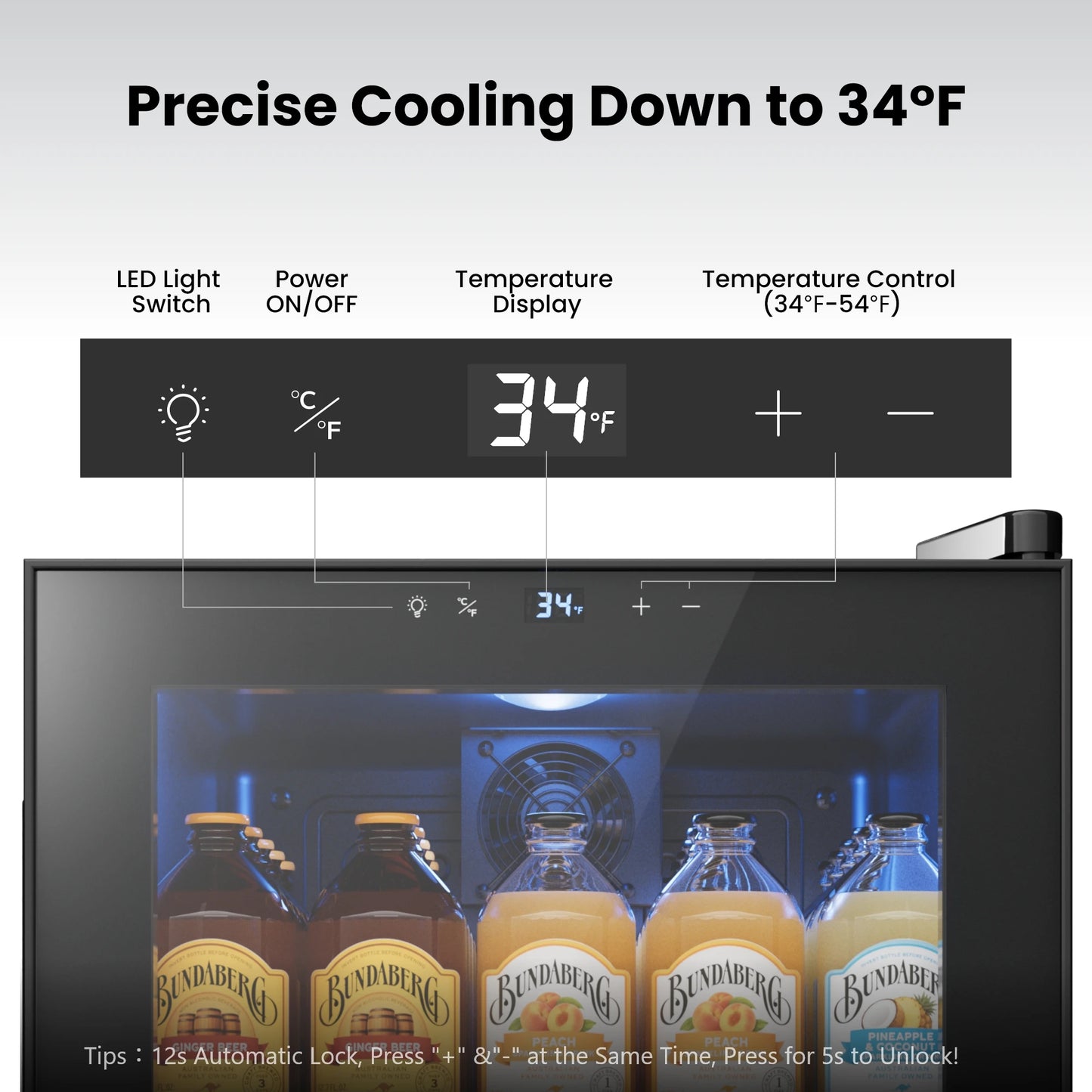 Beverage Refrigerator Cooler 60 Cans 1.63 Cu.Ft Small Refrigerator for Beverages and Wine Ideal for Home Bar or Office