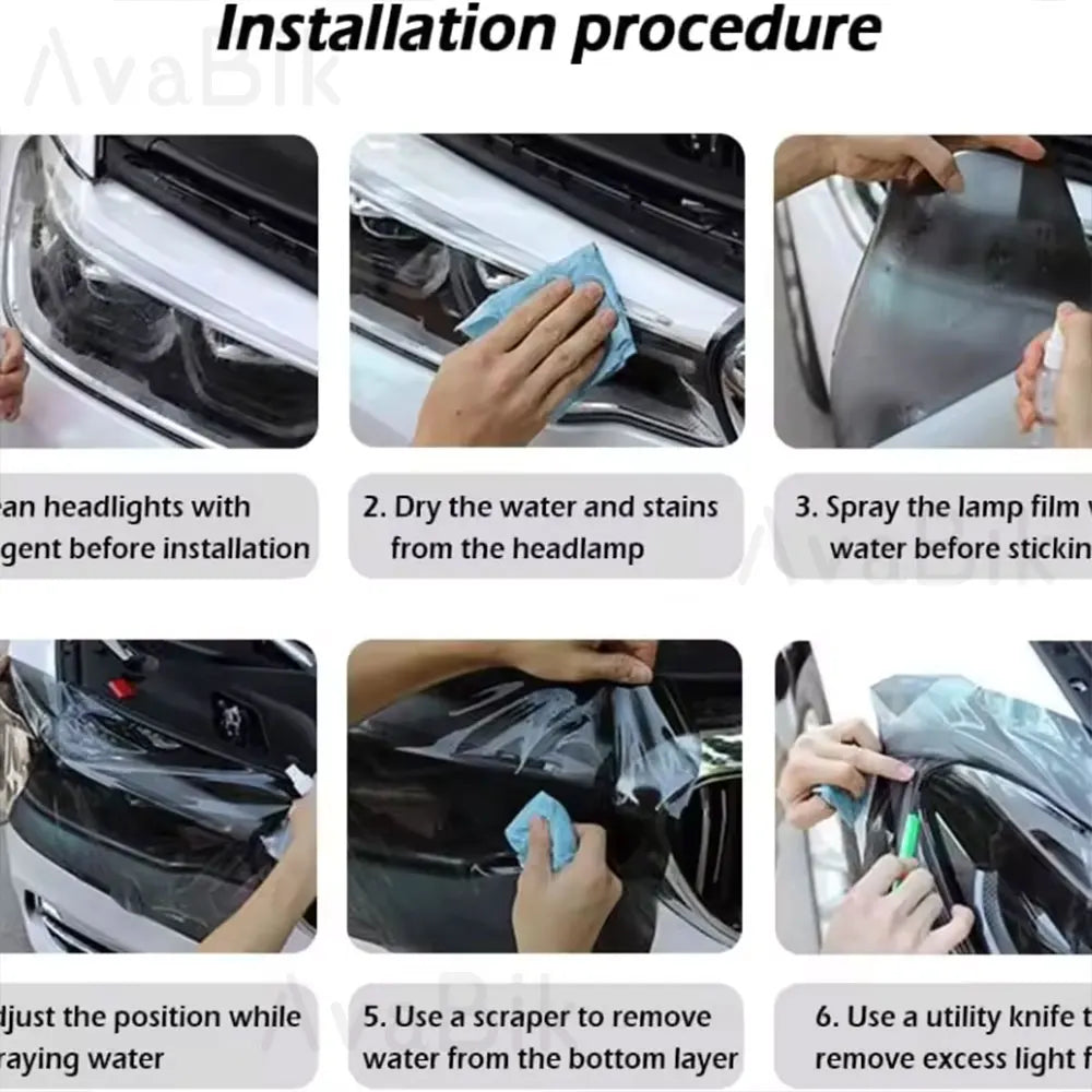 TPU PPF Protection Film Anti-scratch Self-healing White to Purple to Black Color Changing Sticker Can Stretch Strong