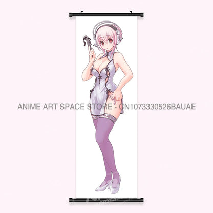 Video game Wall Artwork Canvas Scrolls Picture Anime Movie Role Poster Hanging Painting Print Home Decoration For SUPER SONICO