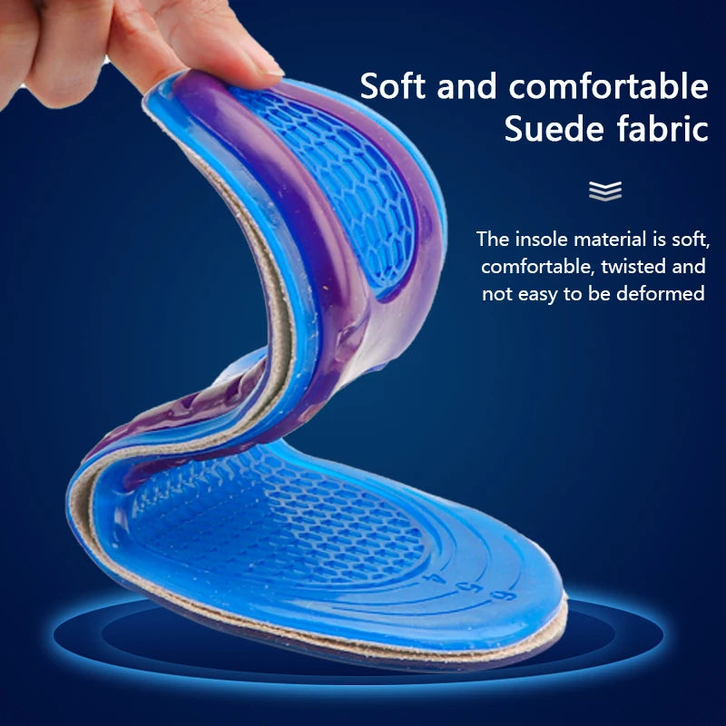 Gel Insole Silicone Orthopedic Insoles for Man Women Anti-Shock Shoe Inserts Arch Support Flat Foot Cushion Insoles for Feet