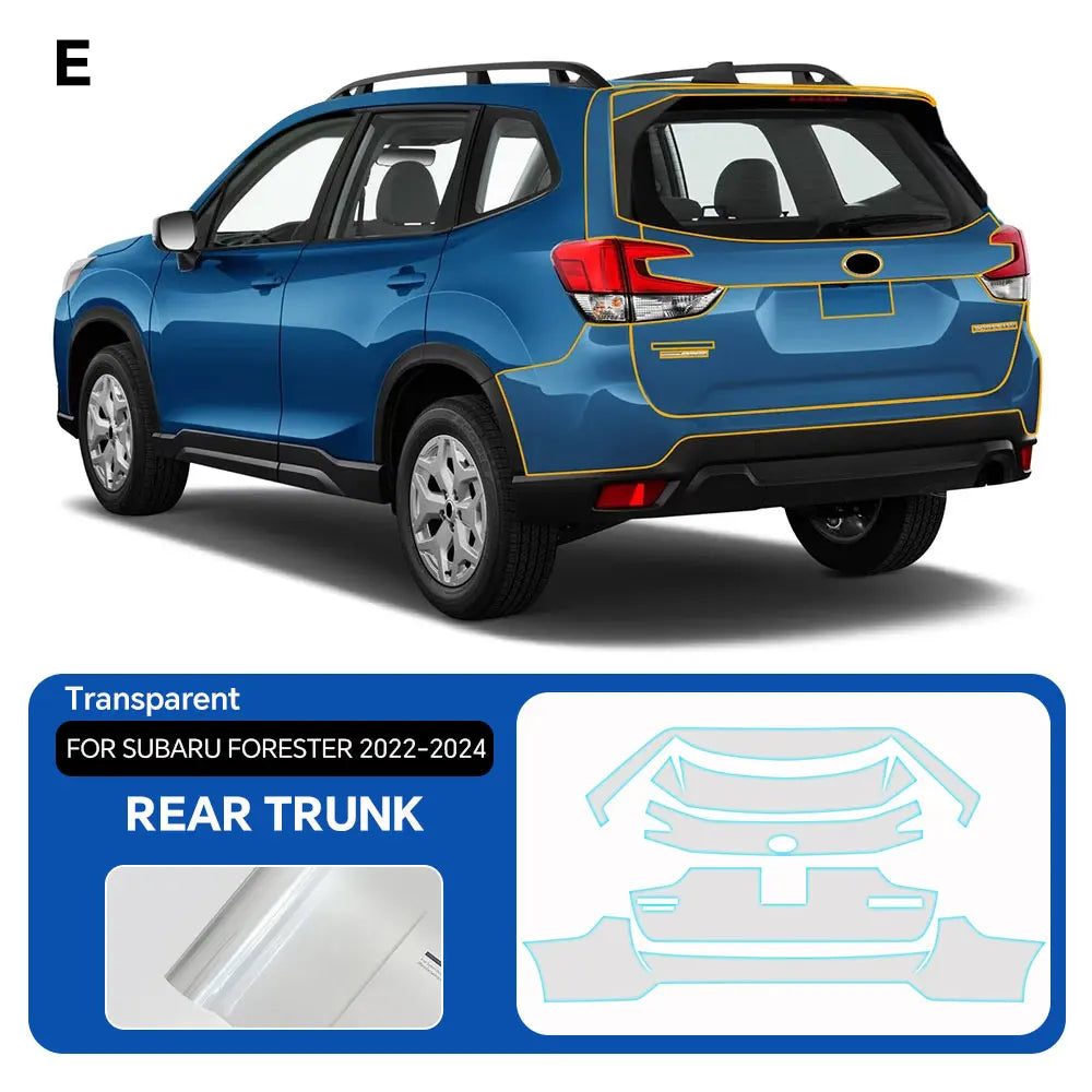 9Mil For Subaru Forester 2022-2024 PPF TPU Pre-cut Paint Protection Film Anti-Scratch Invisible Clear Resistant Car Wrap Film