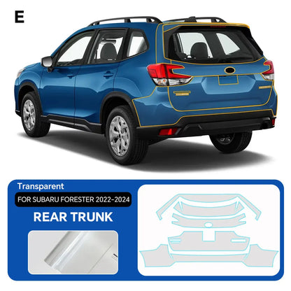 9Mil For Subaru Forester 2022-2024 PPF TPU Pre-cut Paint Protection Film Anti-Scratch Invisible Clear Resistant Car Wrap Film