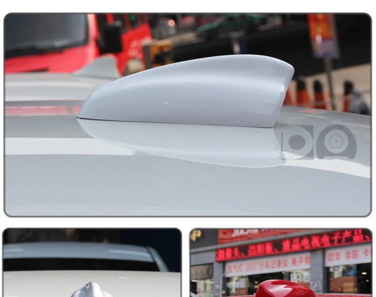 Universal Super Shark Fin Antenna Special Car Radio Aerials Piano Paint Stronger Signal For Ford Kuga Flex Territory Ecosport