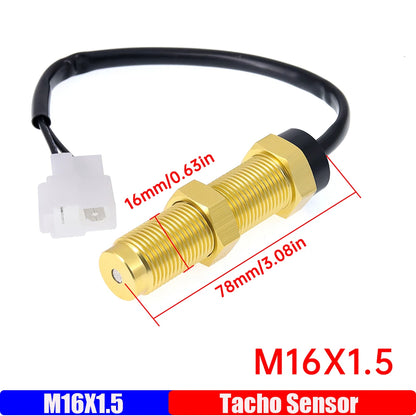 Custom 6 IN 1 Digital 85mm GPS Speedometer+Tachometer+Fuel Level Gauge+Water Temp+Oil Press+Voltage 0-190ohm Oil Level Sensor