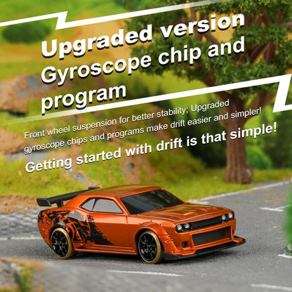 Turbo Racing 1:76 C65 Limited Edition Drift RC Car With Gyro Radio Full Proportional Remote Control Toys RTR Desktop Toys Car