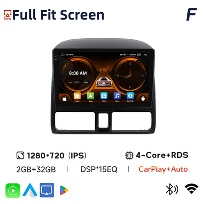2din Car Radio For Honda CR-V CRV 2001 2002 2003 2004 2005 2006 Automotive Multimedia Video Player Navigation GPS Carplay Radio