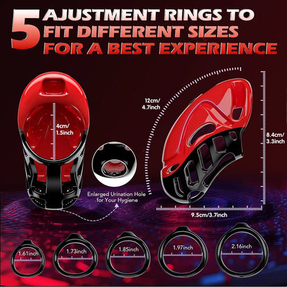 App Remote Control Vibrating Chastity Cage Male Chastity Devices Cock Cage 10 Vibrations Penis Cage Bondage Sex Toys for Men 18+