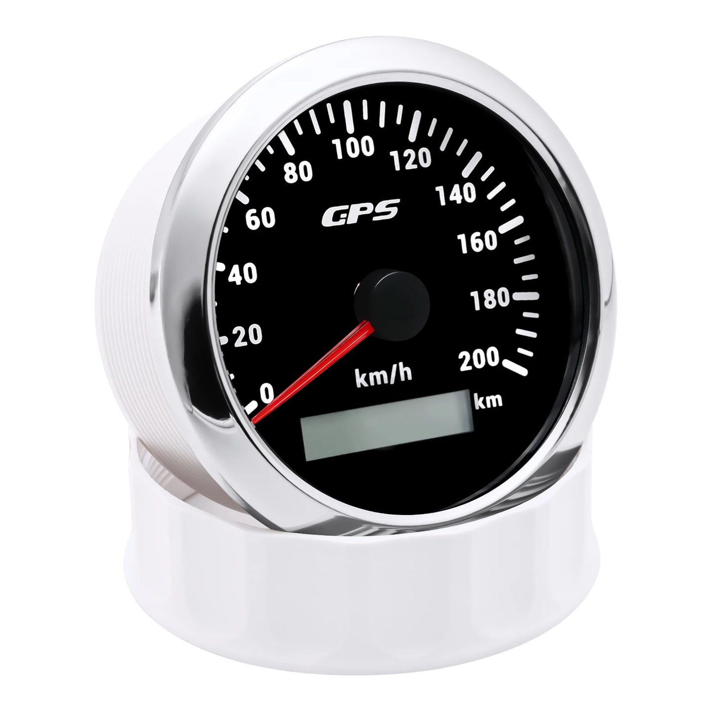 A 85MM GPS Speedometer For Motorcycle Marine Boat 30~200 Kmh Boat Car Truck Speed Gauge Meter With GPS Antenna 7 Color Backlight