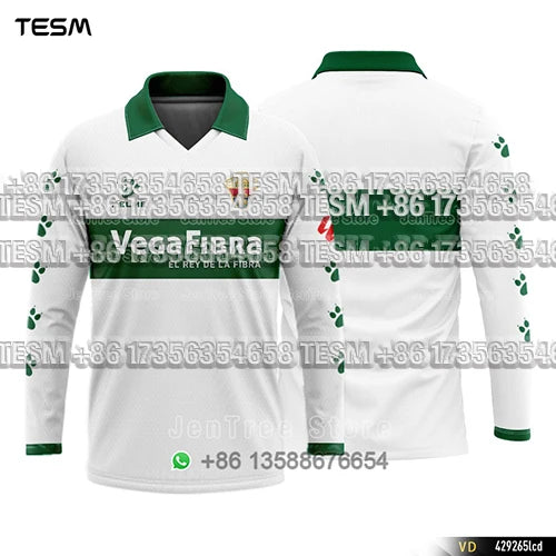 TESM Summer Men Long Sleeve 3D Printed Polo Shirt V-Neck Sports T-Shirt  Team Sports Training Shirts