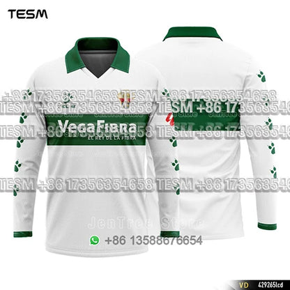 TESM Summer Men Long Sleeve 3D Printed Polo Shirt V-Neck Sports T-Shirt  Team Sports Training Shirts