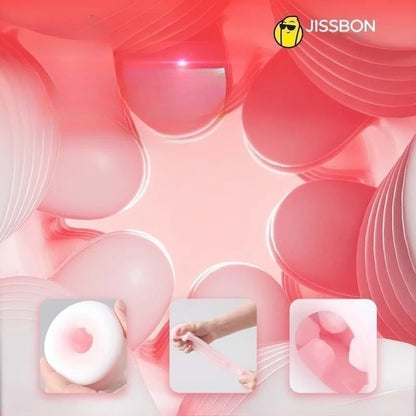 Jissbon Suction Masturbator Cup Intelligent Heating 7 Speeds Vibrating Real Pussy Stroker Piston Blowjob Sex Toys for Man
