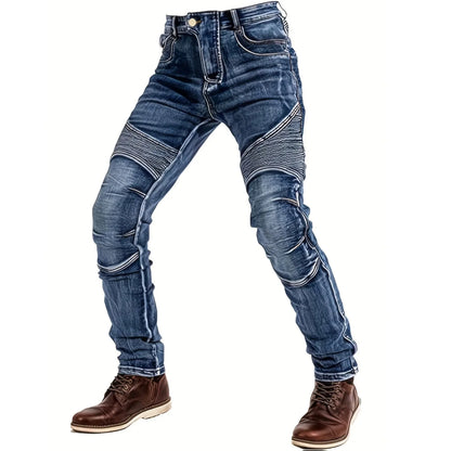 FY10011 Men's Slim-Fit Fashion Stone-Washed Jeans cargo jeans  mens pants  men jeans
